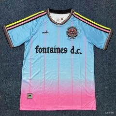 2025-2026 Bohemian 2nd Away Blue&Pink Thailand Soccer Jersey AAA-8430