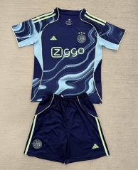 2025-2026 Ajax Away Blue Soccer Uniform-AY