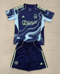 2025-2026 Ajax Away Blue Soccer Uniform-AY