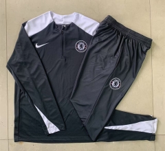 2025-2026 Chelsea Dark Gray Thailand Soccer Tracksuit-815