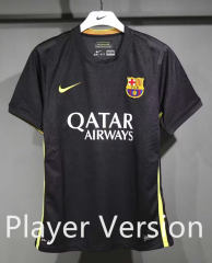 (S-3XL) Player Version 13-14 Barcelona 2nd Away Black Thailand Soccer Jersey AAA-4563