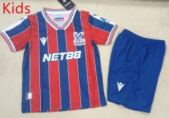 2025-2026 Crystal Palace Home Red&Blue Kid/Youth Soccer Uniform-507