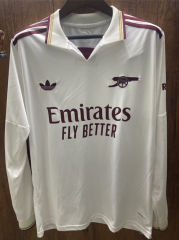 25-26 Arsenal 2nd Away White LS Thailand Soccer Jersey AAA