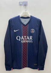 25-26 Paris SG Home Blue LS Thailand Soccer Jersey AAA-9268