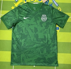 (S-4XL) 2025-2026 Sporting Clube de Portugal Green Thailand Training Soccer Jersey AAA-5303