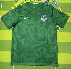 (S-4XL) 2025-2026 Sporting Clube de Portugal Green Thailand Training Soccer Jersey AAA-5303