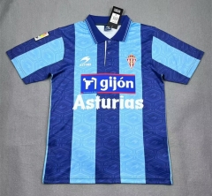 Retro Version 02-03 Sporting de Gijón 2nd Away Blue Thailand Soccer Jersey AAA-4130
