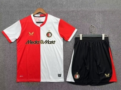 25-26 Feyenoord Rotterdam Home White&Red Soccer Uniform-718