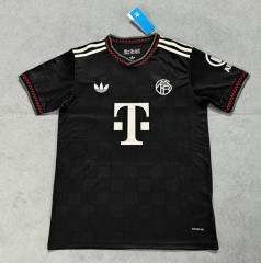 (S-4XL) 25-26 Bayern München 2nd Away Black Thailand Soccer Jersey AAA-4506