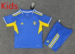 2025-2026 Leeds United Away Blue Kids/Youth Soccer Uniform-6748