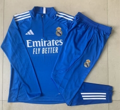 25-26 Real Madrid Laker Blue Thailand Soccer Tracksuit-815