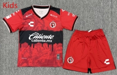 2025-2026 Club Tijuana Home Red Kids/Youth Soccer Uniform
