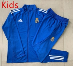2025-26 Real Madrid Laker Blue Kids/Youth Soccer Jacket Uniform-815