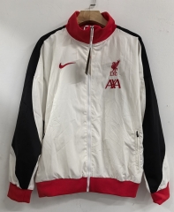 Retro Version Liverpool White Embroidered Waterproof Coat -8268