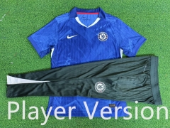 Player Version 25-26 Chelsea Blue Short-Sleeve Thailand Soccer Tracksuit-9926
