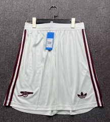 25-26 Arsenal 2nd Away White Thailand Soccer Shorts
