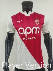 Player Version 25-26 Monaco Home Red&White Thailand Soccer Jersey AAA-0871