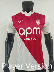 Player Version 25-26 Monaco Home Red&White Thailand Soccer Jersey AAA-0871