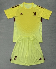 2025-26 Juventus Goalkeeper Yellow Soccer Uniform-AY