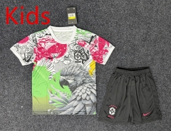 25-26 Special Edition Brazil White&Pink&Green Kids/Youth Soccer Uniform-GB