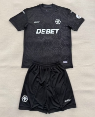 25-26 Wolverhampton Wanderers Goalkeeper Black Soccer Uniform-AY