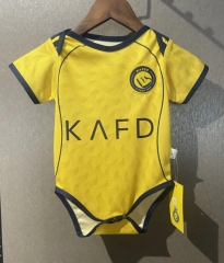 2025-2026 Al-Nassr FC Home Yellow Baby Soccer Uniform