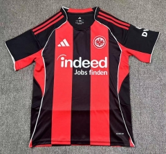 (S-3XL) 2025-2026 Eintracht Frankfurt Home Red&Black Stripes Thailand Soccer Jersey AAA-417
