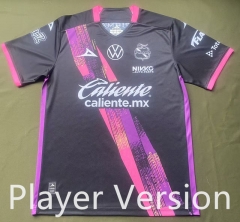 (S-4XL) Player Version 2025-2026 Club Puebla Away Black&Pink Thailand Soccer Jersey AAA-912