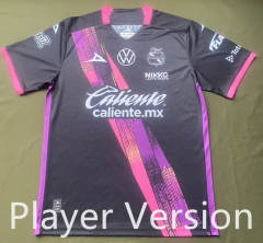 (S-4XL) Player Version 2025-2026 Club Puebla Away Black&Pink Thailand Soccer Jersey AAA-912