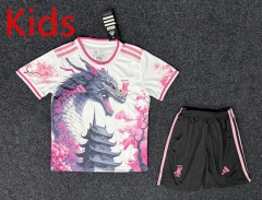 2025-2026 Special Version Japan White&Pink Kids/Youth Soccer Uniform-GB