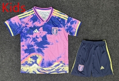 2025-2026 Special Version Japan Pink&Blue Kids/Youth Soccer Uniform-GB