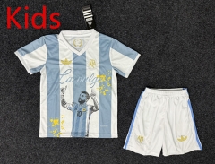 25-26 Special Edition Argentina Blue&White Kids/Youth Soccer Uniform-GB