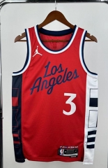 2025 Jordan Los Angeles Clippers Red #3 NBA Jersey-311