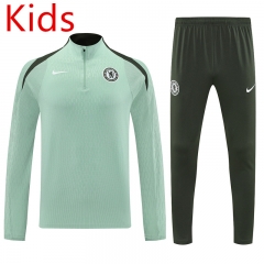 2025-2026 Chelsea Green Kids/Youth Soccer Tracksuit-7411