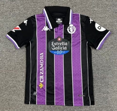 (S-4XL) 2025-2026 Real Valladolid Away Black&Purple Thailand Soccer Jersey AAA-512