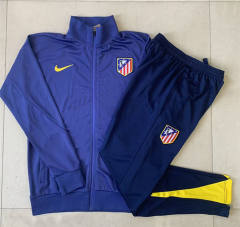 2025-2026 Atletico Madrid Cyan Thailand Soccer Jacket Uniform-815
