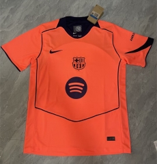(S-4XL) 25-26 Barcelona 2nd Away Orange Thailand Soccer Jersey AAA-818