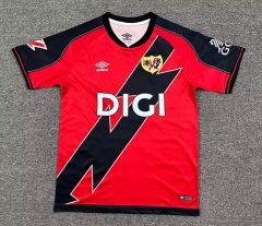(S-4XL) 25-26 Rayo Vallecano Away Red Thailand Soccer Jesrey AAA-512