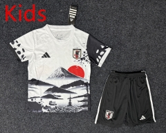 2025-2026 Special Version Japan White&Black Kids/Youth Soccer Uniform-GB