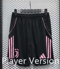 Player Version 2025-2026 Juventus Home Black Thailand Soccer Shorts-888
