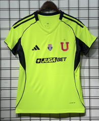 25-26 Universidad de Chile 2nd Away Fluorescent green Women Thailand Soccer Jersey AAA-GB