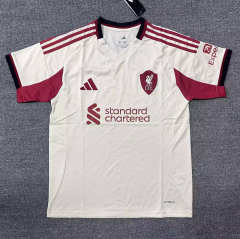 (S-4XL) 25-26 Liverpool Away White Thailand Soccer Jersey AAA-7209