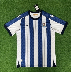 (S-4XL) 2025-2026 Real Sociedad Home Blue&White Thailand Soccer Jersey AAA-403