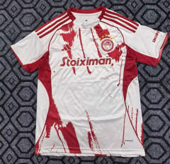 25-26 Olympiacos F.C. Away White Thailand Soccer Jersey AAA-2483