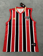 （S-4XL）2025-2026 Sao Paulo Futebol Clube Away Red&Black Thailand Soccer Vest AAA-4506