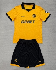 25-26 Wolverhampton Wanderers Home Yellow Soccer Uniform-AY