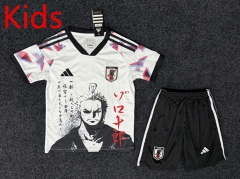 2025-2026 Special Version Japan White&Black Kids/Youth Soccer Uniform-GB