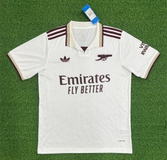 (S-4XL) 2025-2026 Arsenal 2nd Away White Thailand Soccer Jersey AAA-403