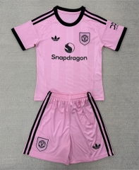 2025-2026 Manchester United Goalkeeper Pink Soccer Uniform-AY