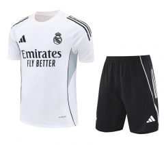 2025-2026 Real Madrid White Thailand Training Soccer Uniform-418